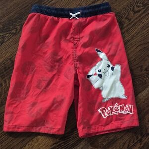 Boys Size 10-12 Pokemon Swim Trunks